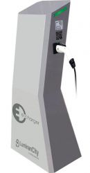  LuminanCity Smart, 2x22 kW oszlopos tlt Type-2 es dupla csatlakoz aljzat